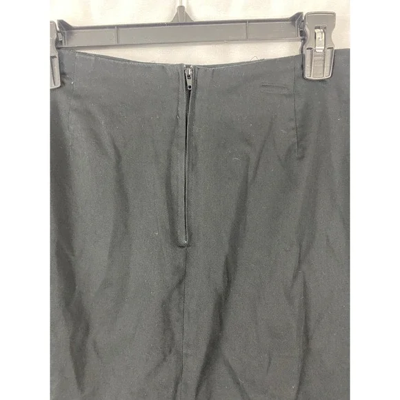 Wildlife New‎ York Black Beaded Circle Embellished Pencil Skirt Back Zip Slit - Picture 6 of 10